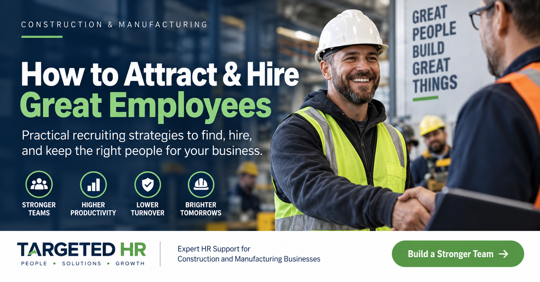 Recruiting skilled employees for construction and manufacturing companies